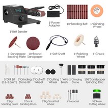 미니전기벨트샌더 벨트샌더 벨트샌딩기 샌드페이퍼 350W 미니 벨트 샌더 전기 샌딩 연마 그라인딩 머신 무, 02 350W Stepless Type 2_01 미국