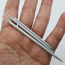 뜨개 마크라메 터프팅 펀치니들 위빙재료 SKC 실리콘 알루미늄 왕코바늘 점보실 돗바늘 3개세트