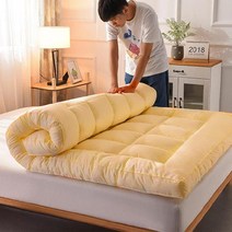 가정용 솜넣은 매트 겨울 부드러운 가게 바닥 거실 꺼운 자가발열토퍼, C03-90x200cm학생침대