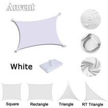 방수지붕천막3x6 행사용 텐트 방수 그늘 항해 정원 캐노피 태양 캠핑 전망대 야외 차양 간이 차고 풀 UV 블록 사각형 직사각형 삼각형, White+triangle 5x5x5m