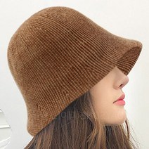 데이즈원 라엘 여성 학생 겨울 벙거지 모자 니트 버킷햇