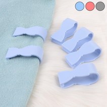 6개입 깔끔 정리 이불집게 고정집게, 색상, 그레이