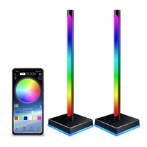 파티 게임 컴퓨터 TV 장식용 RGB LED 리듬 스트립 라이트 키트 후크 음성 활성화 음악 분위기 램프 바