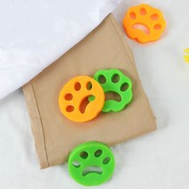 1+1 라네르 싹흡착 먼지 실리콘 세탁볼 먼지제거 강아지 고양이 털제거, 오렌지+오렌지