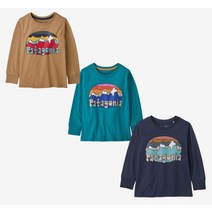 파타고니아키즈 23FW 베이비 롱-슬리브드 오가닉 티셔츠 60372O7_KJS