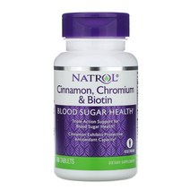 Natrol 시나몬 크롬 + 비오틴 60 정