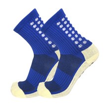 미끄럼 방지 축구 양말 남여공용 공용 38-45 사이즈 스포츠 농구 테니스 그립 사이클링 라이딩, 09 A blue