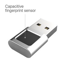 지문인식USB 판독기 모듈 암호 없는 금속 생체 스캐너 노트북 PC 미니 모듈 Windows 8/10/11 용, 단일옵션