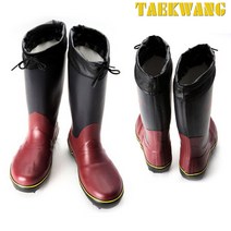TK-B285 강철심 사냥장화 낚시장화 검정+자주 245~290mm 바다 갯바위 산악용 장화 태광, TK-B285 (265mm), 검정+자주색