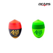 캡스 맥상사 솥뚜껑 바다전자찌 구멍찌 감성돔 벵에돔 고등어 주간찌 생활낚시, 레드/2.0호
