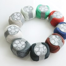 린넨 라미 코튼 핑거링 다루마 촉감이 좋은 봄여름 실 뜨개실 리네아, 107 브릭