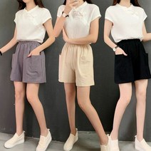 셀러허브 여성패션 [오노마] ONM 시원하게 입기 좋은 여자 여름 린넨 소재 반바지