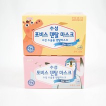 Dental Mask 수성 덴탈마스크 소형(백색 핑크 선택) 50장 / 1통, Pink 핑크 소형(50장)
