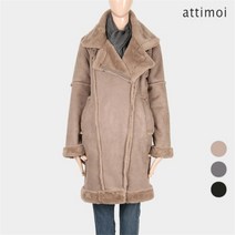 아띠무아 아띠무아 무스탕 페이크퍼 전체털 코트