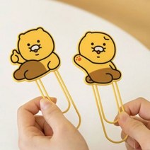 홈앤키즈 카카오프렌즈 춘식이 빅클립 북마크 책갈피 대형클립 왕클립 북클립, 인사