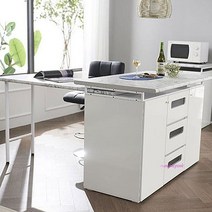 [생활의힘]퍼니처홈 와이드 식탁 홈바 1200x700 주방수납장 선반, 화이트