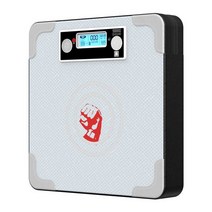 펀칭력 테스터기 점수판 벽걸이 펀칭 머신 기계 복싱, 실버 가죽 + 권투 장갑