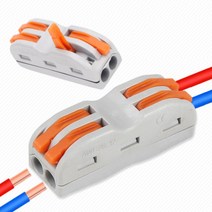 접속자 4선 원터치 전선연결커넥터 단자대 전기선 전선커넥터 와이어 접속, 1개