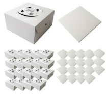포장대장 케익상자 2호 + 받침 250 x 250 x 125 mm, 혼합색상, 30개