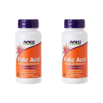 나우푸드 엽산정 폴산정 비타민B Folic Acid 800mcg 250정 2병 세트