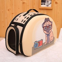애견 이동 슬링백 강아지 가방 고양이 켄넬 우주선 산책 캐리어 케이지 백팩 중형견 배낭 포대기개 캐리어 휴대용 핸드백 접이식 여행 강아지 운반 메쉬 어깨 애완 동물, 노란색 A
