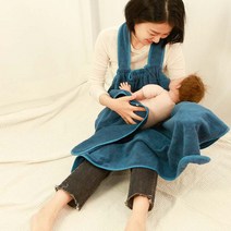 베이비꼬 아기 목욕 타월 나와 니스 수건 앞치마 신생아 출산 선물, 블루