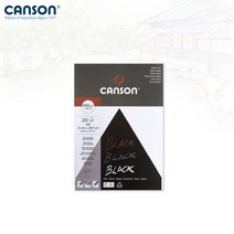 캔손 블랙팝 칼라패드 240g 29.7x21 20매입 블랙내지 1면제본/A4그래픽마카지/블랙팝스, CA377-111
