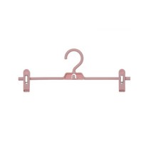 바지 걸이 조정 플라스틱 그립 바지 걸이를 가진 치마 걸이 튼튼한 공간 절약 하락 배를 위해, pink_프랑스