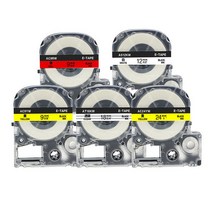 Y_엡손 호환 라벨테이프/정품품질/당일발송/24mm 라벨 -, 24mm 라벨테이프, AD24BW 파랑 바탕 흰색 글씨 (8M