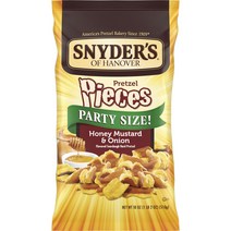 스나이더스 프레첼 피스 파티 사이즈 허니 머스터드 & 어니언, 1개, 510g