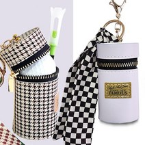 여성 골프공 케이스 골프티 파우치 골프보조가방 /립스틱 스마트키 파우치 키링, 퍼플