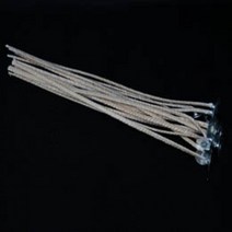 캔들바다 안티스모크 심지 [ 6호 ] 소이왁스 팜왁스용 심지탭 포함 비즈왁스 코팅, 1봉