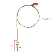 난방시스템 가스 벽난로 열전쌍 철판 스토브 부품 온도 센서 막대 40 45mm 라인 35cm, 40mm