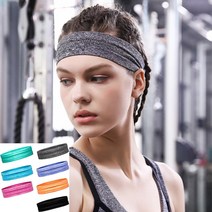 스포츠 밴드 헤드밴드 땀흘림방지 남자 여자 운동밴드, 그레이