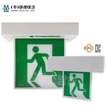 미래테크 천장형 천정형 비상구 피난구 유도등 단면 / 양면 / 소형 / 중형, 소형-단면 (양방향), 1개