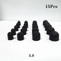 15pcs 소프트 교체 스타일러스 팁 교체 실리콘 펜촉 커버 터치 스타일러스, 5.0