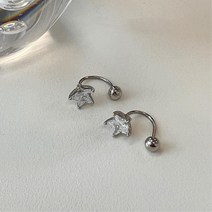 10대 여성 힙한 스타일 큐빅 은피어싱 피어싱귀걸이 헬릭스 트라거스 여름악세사리 귀여운 데일리 룩피어싱