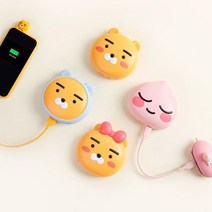 카카오프렌즈 얼굴형 PD 보조배터리 9700mAh, 리본 라이언, WPB10000PD19RR