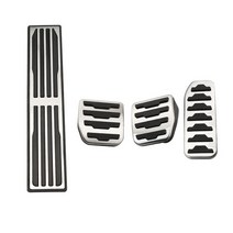 랜드로버 디스커버리 스포츠에 적합한 자동차 페달 레인지로버 이보크 가스 연료 브레이크 레스트 풋 커버, 02 MT with Rest