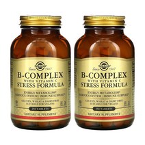 솔가 비타민 C B 1 2 3 6 9 12 7 5 비오틴 컴플렉스 B군 콜린 이노시톨 250정 2통, 1개, 기본
