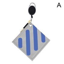 패션 스트라이프 골프 공 청소 수건 사각형 모양 방수 양면 양털 pu 소재 청소 골프 공 클럽 수건, 밝은 회색