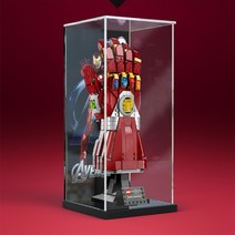 레고 마블 나노 건틀렛 76223 전용 아크릴 케이스 전시 보관함 장식장 진열장 박스, 페인팅, 15x15x35cm(내부 사이즈)