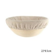 반느통 바네통 깜빠뉴 발효바구니 빵 가공 식품 보관 바구니 banneton brotform 라이징 등나무 바구니 안감 타원형 과일 트레이 홈 등나무 주최자, 22x8.5cm