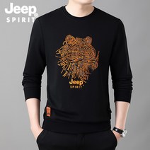 지프 스피릿 남성 맨투맨 긴팔티 정품 남성 새로운 크루 넥 셔츠 타이거 긴 소매 긴팔 셔츠 대형 인쇄 재킷 남자 1388