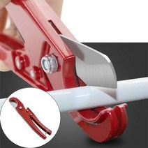 파이프절단기 파이프커터기 배관절단기 퀵 릴리스 pvc 파이프 커터 헤비 듀티 절단 커터, 빨간색