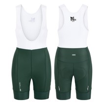 아덴바이크 여성용 Stack 빕숏 / 카키 (Elastic Pad) 로드 자전거 하의 반바지