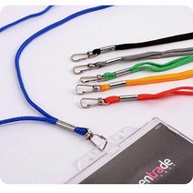 명찰 학생증 사원증 목걸이줄 세미나 데스크정리 수납, 색상, 주황