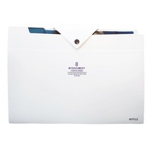A4 포켓화일 8포켓 파일정리 케이스 4컬러, 블랙