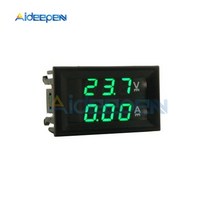공구 DC 100v 200v 10a 50a 0.28 미니 디지털 전압계 전류계 4 비트 5 전선 전압 전류계 테스터 블루 레드 듀얼 led 디스플레이, 100v 10a 그린그린