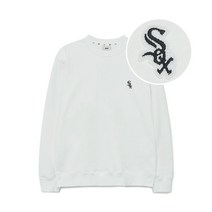 MLB 엠엘비 베이직 스몰로고 컴포터블핏 맨투맨 CHW White 3AMTB0134-44WHS